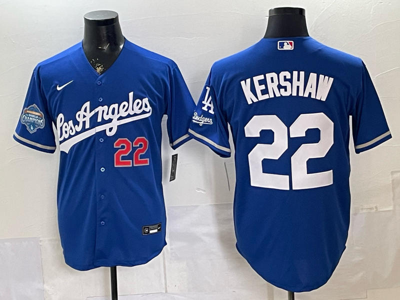 Men Los Angeles Dodgers #22 Kershaw blue Game 2026 Nike MLB Jersey 04010003